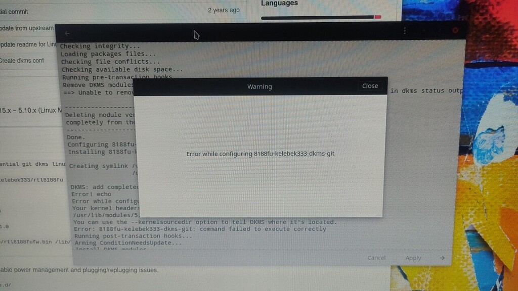 Getting Error While Installing AUR Package - It's FOSS Community