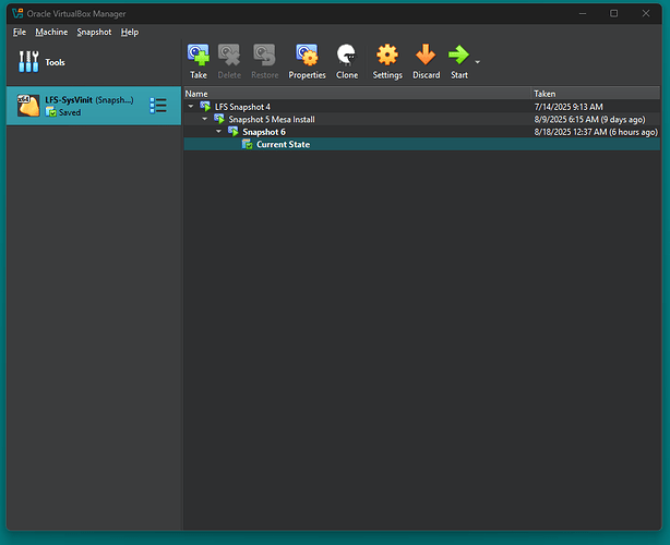 mesa-24.3.4 completed Finally got mesa installed, can now move on and get the xorg-server compiled and tested!!! Even have my Vbox shared folder mounted!!!