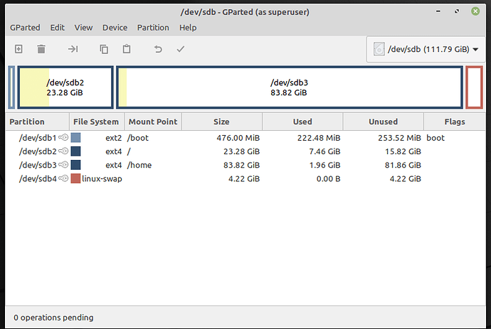 Mint On 120GiB SSD