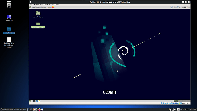PCLinuxOS Running Debian VM