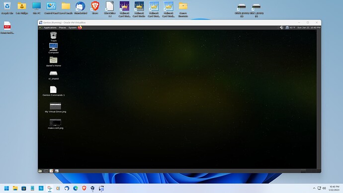 Gentoo VirtualBox On W11