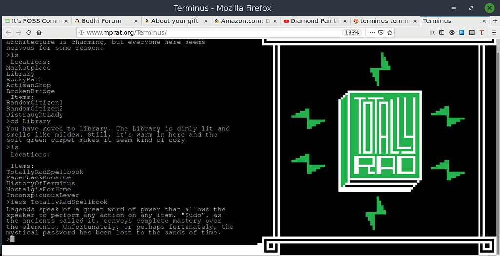 Terminus a textbased adventure game Tutorials & Resources It's