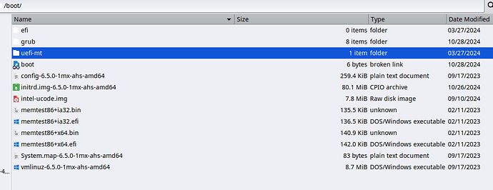 Acer boot folder