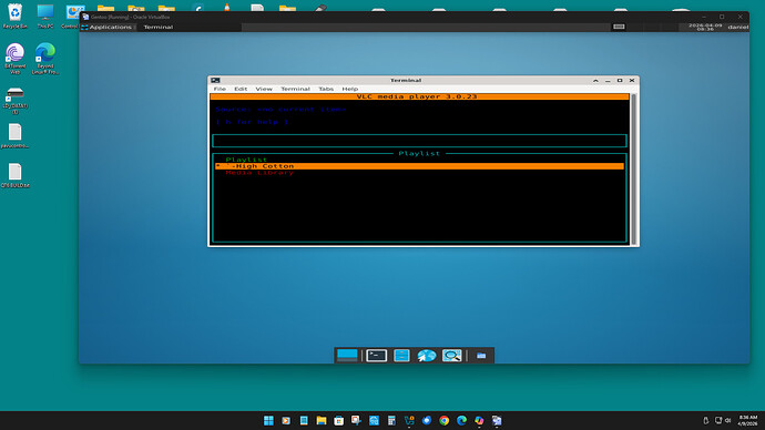 XFCE VLC via CLI