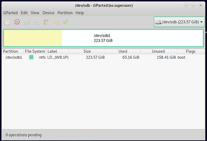 Gparted W8.1