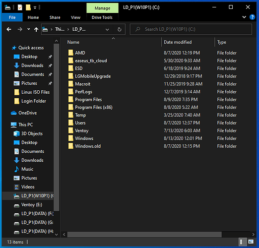 Ventoy C Drive  Folder