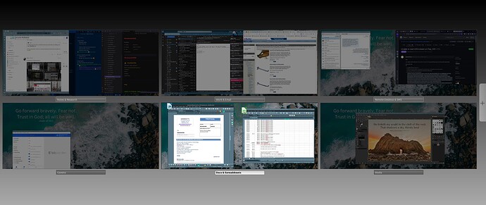 Desktops screenshot