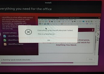 error at ubuntu install