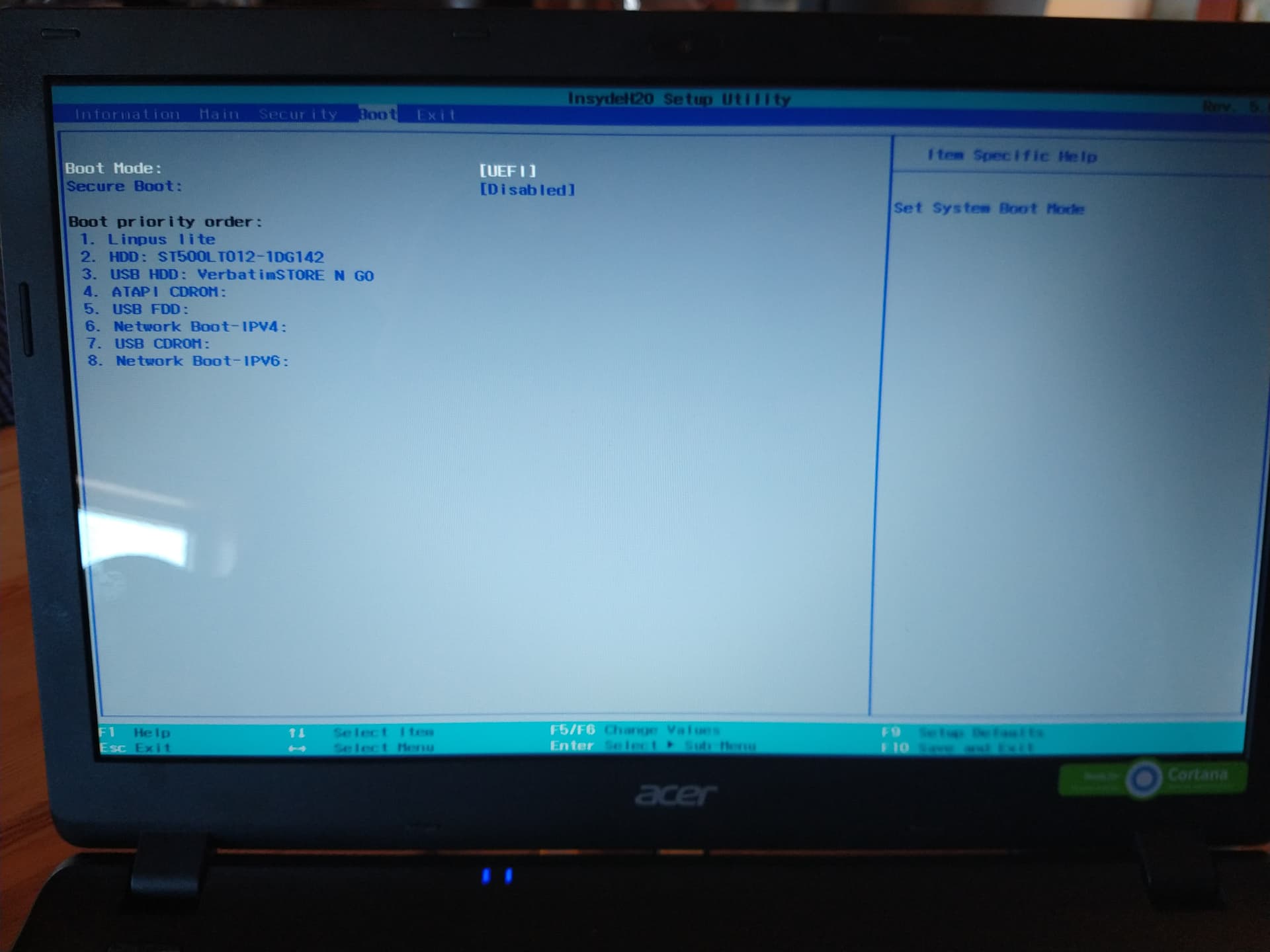 Også Samler blade Turbulens Installation of Linux Mint 20.3 on Acer aspire ES 15 - Linux Mint - It's  FOSS Community